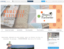 Tablet Screenshot of mamzelleparisette.fr